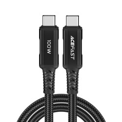 Acefast cable USB Type C - USB Type C 2m, 100W (20V / 5A) black (C4-03 Black) Acefast cable USB Type C - USB Type C 2m, 100W (20V / 5A) black (C4-03 Black)