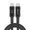 Acefast cable USB Type C - USB Type C 2m, 100W (20V / 5A) black (C4-03 Black)