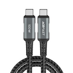 Acefast cable USB Type C - USB Type C 2m, 100W (20V / 5A) gray (C4-03 deep space gray)