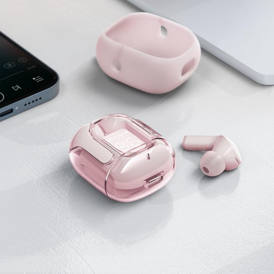 Acefast in -ear wireless headphones TWS Bluetooth pink T6