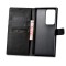 Samsung Galaxy S23 Ultra iCarer Haitang Leather Wallet Case in black