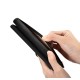 Samsung Galaxy S23 Ultra iCarer Haitang Leather Wallet Case in black