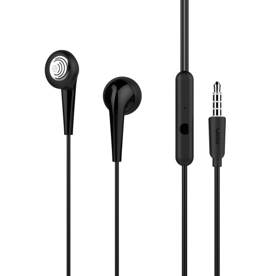 UiiSii Earphones U6, Hi-Res Audio, mic, 102db, 1.2m, Μαύρα