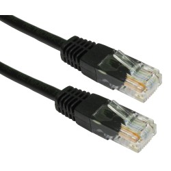 Powertech Καλώδιο UTP Cat 5e, copper 26AWG, 0.5mm patch cord, 10m, Μαύρο