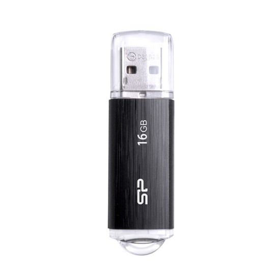Silicon Power USB Flash Drive Ultima U02, 16GB, USB 2.0, Μαύρο