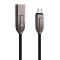 Powertech Καλώδιο USB σε Micro USB ele zInc PTR-0039 copper, 1m, Μαύρο