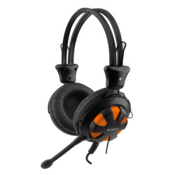A4Tech Headset HS-28, 3.5mm, 40mm ακουστικά, πορτοκαλί