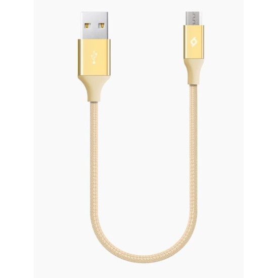 Καλώδιο TTEC Micro USB 30CM Alumi Χρυσό