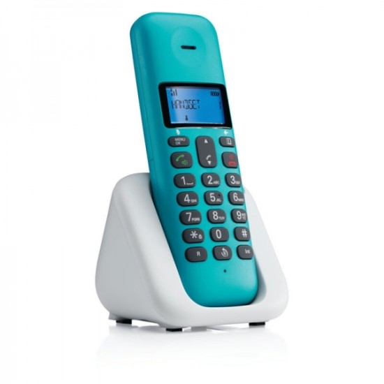 Ασύρματο Τηλέφωνο Motorola T301 με Ανοιχτή Ακρόαση Τιρκουάζ Ασύρματο Τηλέφωνο Motorola T301 με Ανοιχτή Ακρόαση Τιρκουάζ
