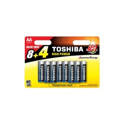 Αλκαλικές Μπαταρίες AA Toshiba LR06GCP BP12MS4F 1.5V 12τεμ.