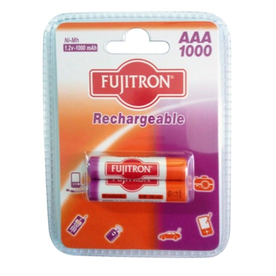 Fujitron Επαναφορτιζόμενες Μπαταρίες AAA 1000mAh 2τμχ Fujitron Επαναφορτιζόμενες Μπαταρίες AAA 1000mAh 2τμχ