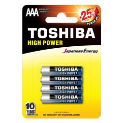 Αλκαλικές Μπαταρίες AAA Toshiba LR03GCP BP-4 1.5V 4τεμ.