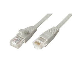 Powertech Καλώδιο UTP Cat 5e, copper 26AWG, 0.5mm patch cord, 10m, Γκρι