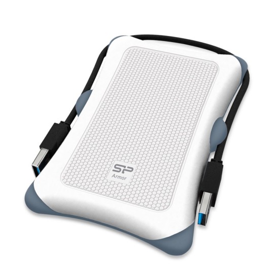 Silicon Power εξωτερικός HDD 1TB Armor A30, USB 3.1, λευκό