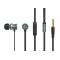Celebrat Earphones με μικρόφωνο D7, on/off, 10mm, 1.2m, Μαύρα