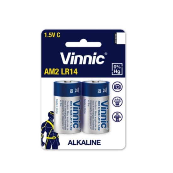 Αλκαλικές Μπαταρίες C Vinic LR14 1.5V 2τεμ.