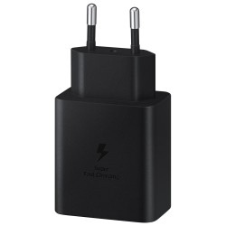 Samsung Φορτιστής με Θύρα USB-C και Καλώδιο USB-C 45W Power Delivery Μαύρος (EP-T4510)