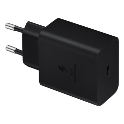 Samsung Φορτιστής με Θύρα USB-C και Καλώδιο USB-C 45W Power Delivery Μαύρος (EP-T4510)