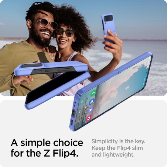 Spigen AIRSKIN GALAXY WITH FLIP 4 CORNFLOWER Μπλε