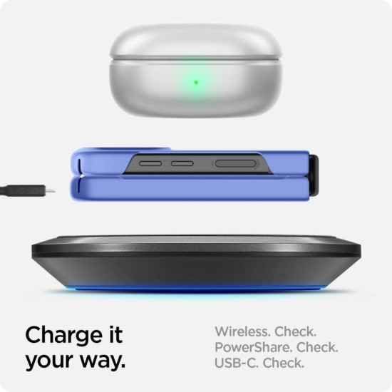 Spigen AIRSKIN GALAXY WITH FLIP 4 CORNFLOWER Μπλε