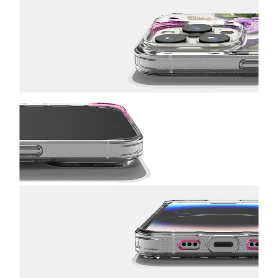 Ringke Fusion Design Armored Case Cover with Gel Frame for iPhone 14 Pro Max transparent