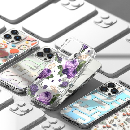 Ringke Fusion Design Armored Case Cover with Gel Frame for iPhone 14 Pro Max transparent