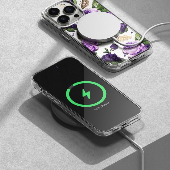 Ringke Fusion Design Armored Case Cover with Gel Frame for iPhone 14 Pro Max transparent
