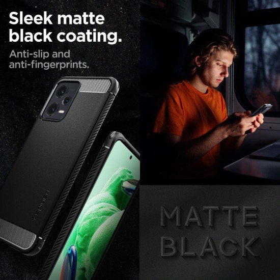 SPIGEN RUGGED ARMOR XIAOMI REDMI NOTE 12 5G / POCO X5 black backcover