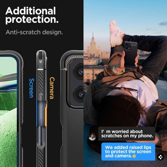 SPIGEN RUGGED ARMOR XIAOMI REDMI NOTE 12 5G / POCO X5 black backcover