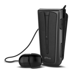 Bluetooth Ακουστικό IPro Retractable RH219s Μαύρο-Γκρι