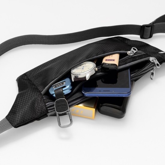 Hurtel Ultimate Running Τσαντάκι Μέσης για Τρέξιμο Μαύρο