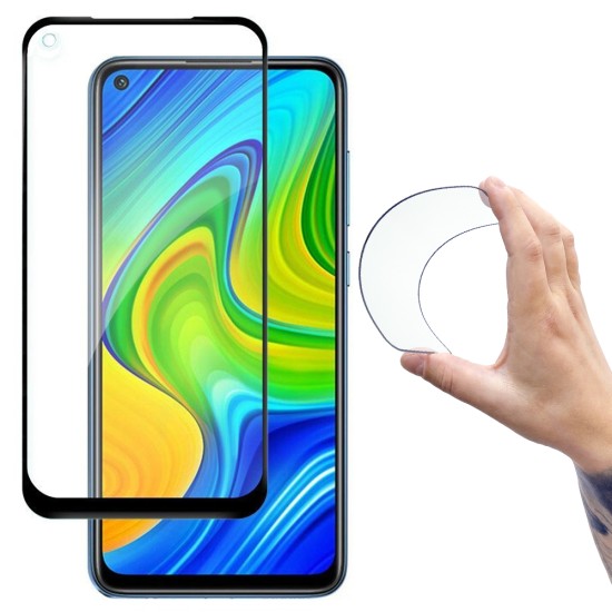 Wozinsky Full Cover Flexi Nano Glass Hybrid Screen for Xiaomi Redmi 10X 4G/Xiaomi Redmi Note 9 black