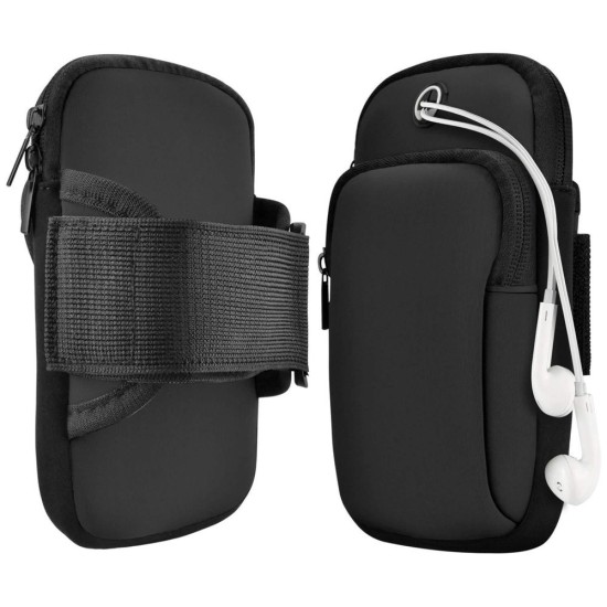 Θήκη Μπράτσου Running armband μαύρο Θήκη Μπράτσου Running armband μαύρο