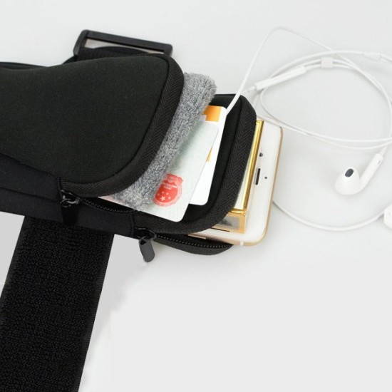 Θήκη Μπράτσου Running armband μαύρο Θήκη Μπράτσου Running armband μαύρο