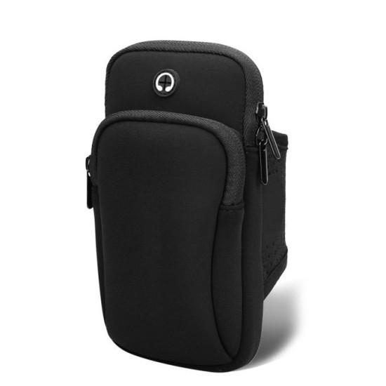 Θήκη Μπράτσου Running armband μαύρο Θήκη Μπράτσου Running armband μαύρο