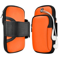 Θήκη Μπράτσου Running armband πορτοκαλί