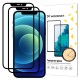 I Phone 12 black Wozinsky 2x Tempered Glass Full Glue Super Tough
