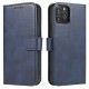 Magnet Case κομψή θήκη βιβλίο με βάση στήριξης για iPhone 12 Pro / iPhone 12 Μπλε Magnet Case κομψή θήκη βιβλίο με βάση στήριξης για iPhone 12 Pro / iPhone 12 Μπλε