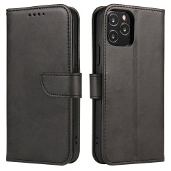 Magnet Case κομψή θήκη βιβλίο με βάση στήριξης για Phone 12 Pro Max Μαύρο