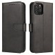Magnet Case κομψή θήκη βιβλίο με βάση στήριξης για Phone 12 Pro Max Μαύρο