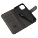 Magnet Case κομψή θήκη βιβλίο με βάση στήριξης για Phone 12 Pro Max Μαύρο