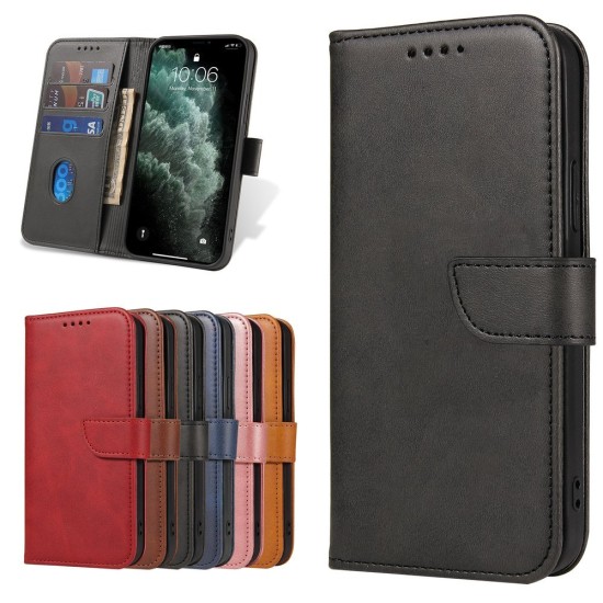 Magnet Case κομψή θήκη βιβλίο με βάση στήριξης για Phone 12 Pro Max Μαύρο