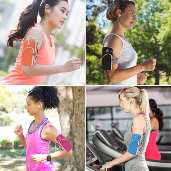 Θήκη Μπράτσου Running armband Πράσινο