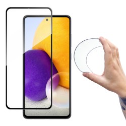 Wozinsky Full Cover Flexi Nano Glass Hybrid Screen Protector with frame for Samsung Galaxy A72 4G Μ