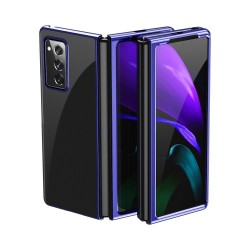 Θήκη Λεπτή διάφανη σκληρή για Samsung Galaxy Z Fold 2 5G Μπλε