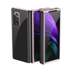 Θήκη Λεπτή διάφανη σκληρή για Samsung Galaxy Z Fold 2 5G Μαύρο