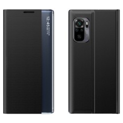 Hurtel Sleep Book Δερματίνης (Redmi Note 10 / 10s) Μαύρο