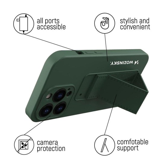 Wozinsky Kickstand Case flexible silicone cover with a stand Samsung Galaxy S21+ 5G (S21 Plus 5G) d