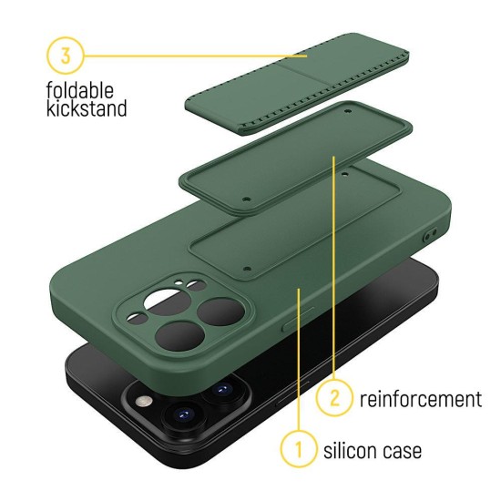Wozinsky Kickstand Case flexible silicone cover with a stand Samsung Galaxy S21+ 5G (S21 Plus 5G) d