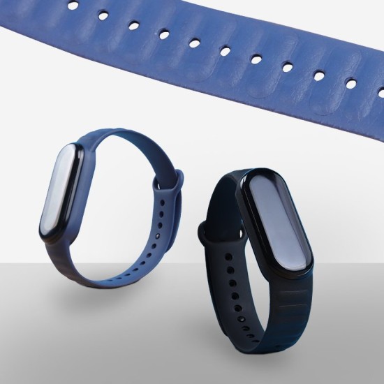 Hurtel Replacement Band Strap Λουράκι Σιλικόνης Mi Smart Band 5/Mi Smart Band 6 Μπλε